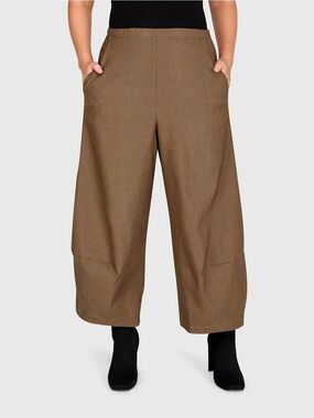 Alembika Houndstooth bonanza barrel capri pant lagenlook shabby chic 7 18/20